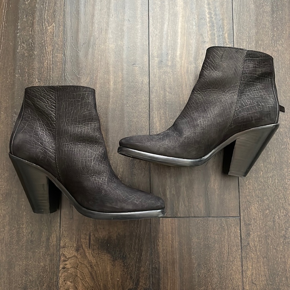 Allsaints Black Ankle Boots Size 40